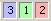 Status bar shows the number of new (blue color), modified (green color), and deleted (red color) files. 