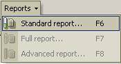 Now you can generate comparative report. Select "Standard report" option in Reports menu